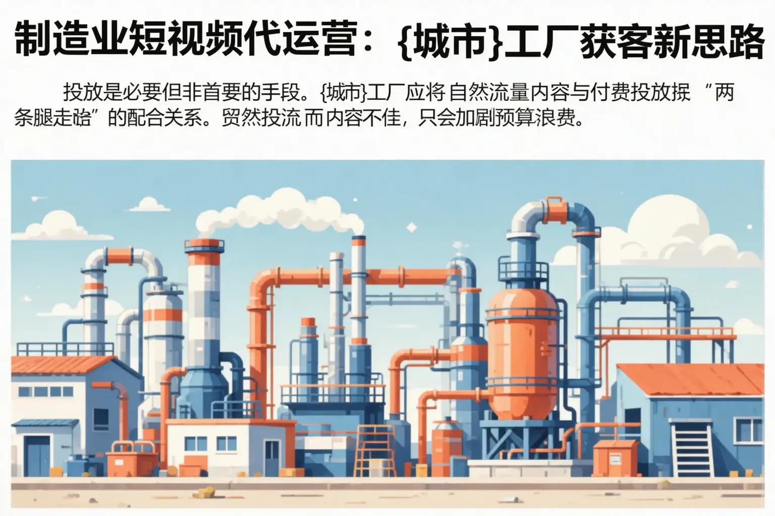 制造业短视频代运营:明山工厂获客新思路